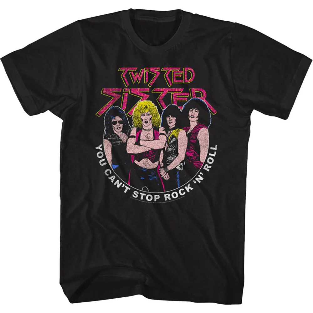 You Cant Stop Rock N Roll Twisted Sister Tshirt - Picture 1 of 4